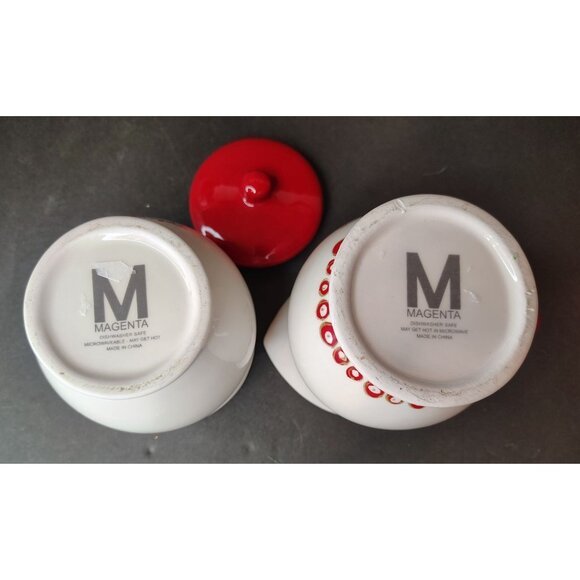 Magenta Rae Dunn Twas the Night Before Christmas Mouse Creamer, Sugar with Lid - Picture 3 of 3